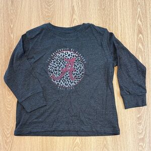 Dark Gray University Graphic Kids Long Sleeve Tee